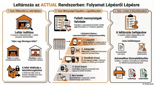 Leltár infografika